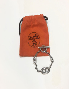 Bracelet HERMES chaîne d'ancre en argent