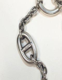 Bracelet HERMES Farandole chaîne d'ancre en argent