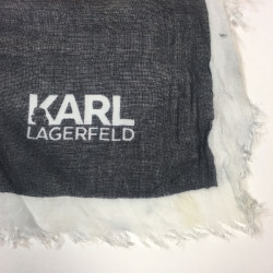 Foulard KARL LAGERFELD noir et blanc