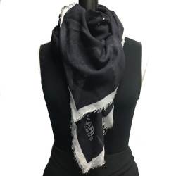 Foulard KARL LAGERFELD noir et blanc