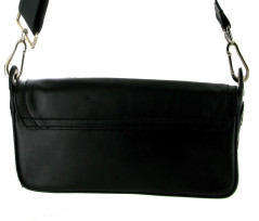 Pochette BURBERRY en veau lisse noir 