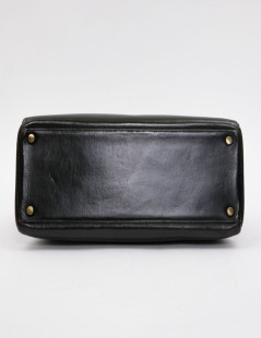 HERMES vintage Kelly 32 bag in black box leather