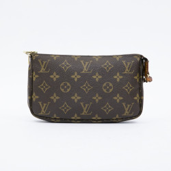 Pochette LOUIS VUITTON toile monogram marron