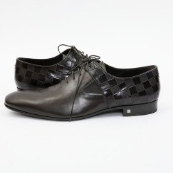 Chaussures "Delaware Richelieu" LOUIS VUITTON T44 cuir marron