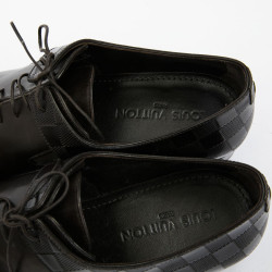 Chaussures "Delaware Richelieu" LOUIS VUITTON T 45,5FR cuir marron