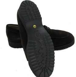 Mocassins CHANEL T.39,5 daim marron