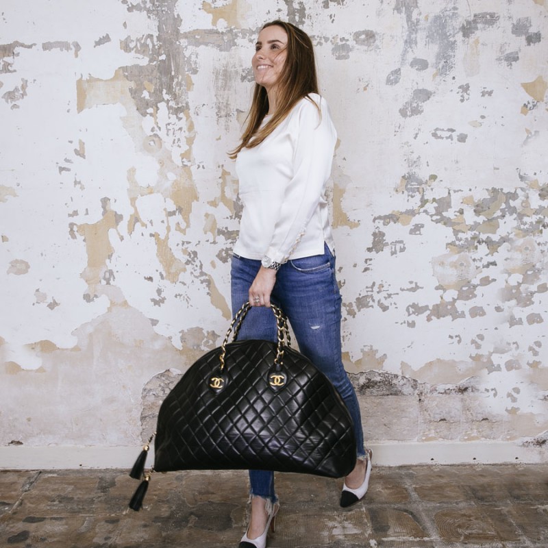 Chanel Vintage Burgundy Calfskin Tote Bag  Coco Approved Studio