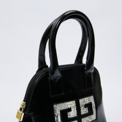 Mini sac GIVENCHY verni noir 