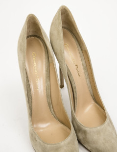 GIANVITO ROSSI high heels in beige suede size 37FR