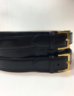 Ceinture T 80  ALEXENDER Mc QUEEN cuir noir