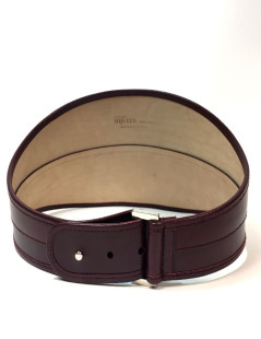 Ceinture T 75  ALEXENDER Mc QUEEN cuir bordeaux