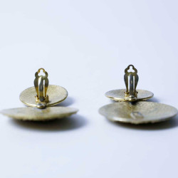 Boucles d'oreilles Clips YVES SAINT LAURENT cercle vintage