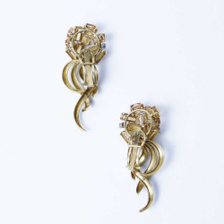 Boucles d'oreilles Clips années 30 sans marque 