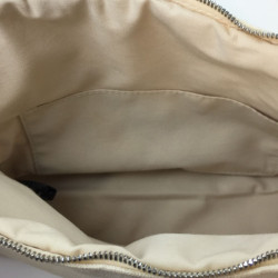 HERMES vintage toiletry bag in beige canvas