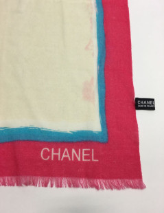 Châle CHANEL "COCO Cuba" en cachemire multicolore