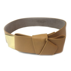 Ceinture T 75  ALEXENDER Mc QUEEN cuir beige moyen