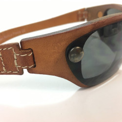 Lunettes de soleil HISTOIRE DE VOIR en cuir marron