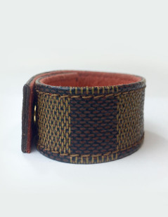 Bracelet LOUIS VUITTON damier "17-18 New Bond Street 24/02/98"