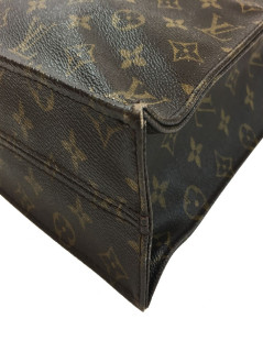 Sac "Plat" LOUIS VUITTON en toile monogram marron