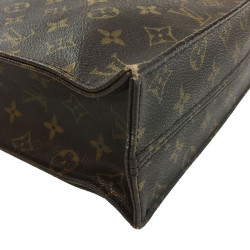 Sac "Plat" LOUIS VUITTON en toile monogram marron