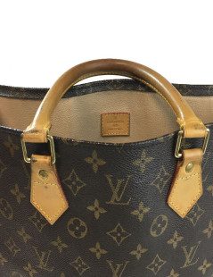 Sac "Plat" LOUIS VUITTON en toile monogram marron