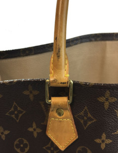 Sac "Plat" LOUIS VUITTON en toile monogram marron