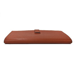 HERMES Bearn wallet in Potiron Mysore goat leather