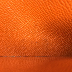 HERMES Bearn wallet in Potiron Mysore goat leather