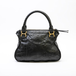 Sac "Marcie" CHLOE en python noir