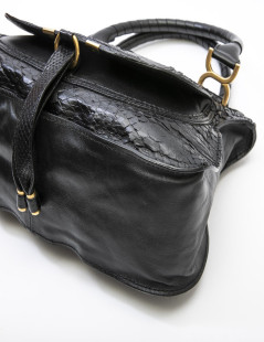 Sac "Marcie" CHLOE en python noir