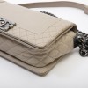 CHANEL boy bag in beige leather