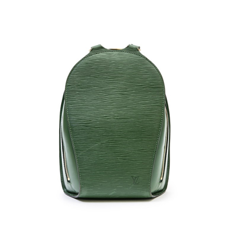 Garment bag LOUIS VUITTON green epi leather - VALOIS VINTAGE PARIS