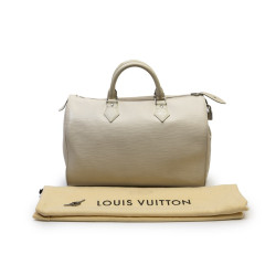 Sac "SPEEDY" Louis Vuitton cuir épi  blanc