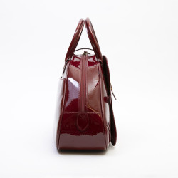 Sac DIOR cuir verni rouge