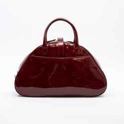 Sac DIOR cuir verni rouge