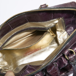 Sac VALENTINO GARAVANI en alligator violet