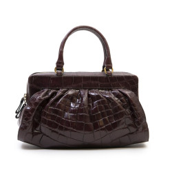 VALENTINO purple alligator bag