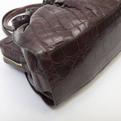 VALENTINO purple alligator bag