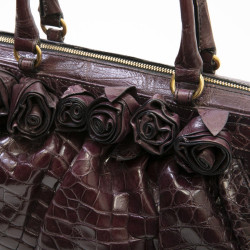 VALENTINO purple alligator bag