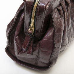 VALENTINO purple alligator bag