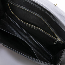 Pochette PIERRE CARDIN cuir d'agneau noir Vintage