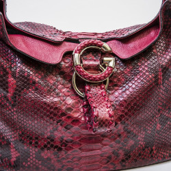 Sac GUCCI en python rouge