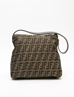 FENDI bag in brown monogram canvas