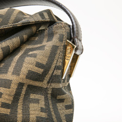 FENDI bag in brown monogram canvas