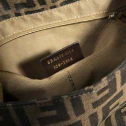 FENDI bag in brown monogram canvas