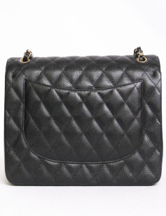  sac Jumbo Chanel en cuir caviar noir