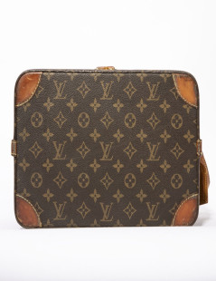 Vanity case LOUIS VUITTON toile monogram marron Vintage