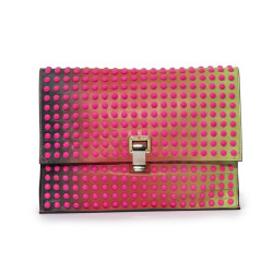 Pochette PROENZA SCHOULER en PVC dégradé de couleurs