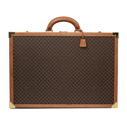 Valise CELINE en toile monogram marron