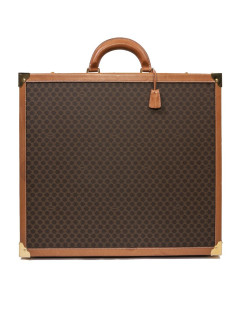 Valise rigide CELINE en toile monogramme marron